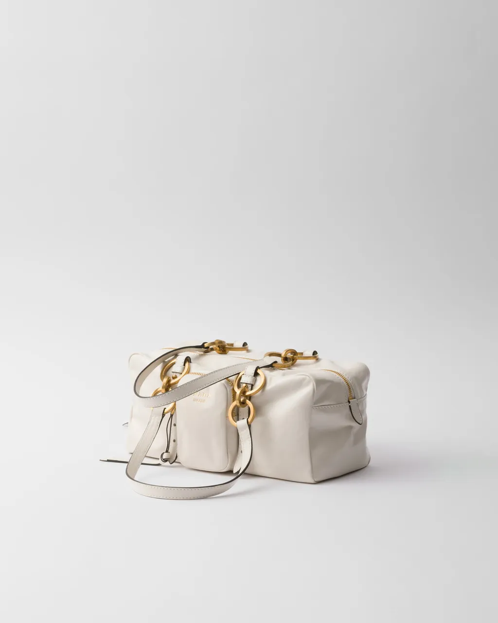 Prada Dangle Medium Leather Top-Handle Bag