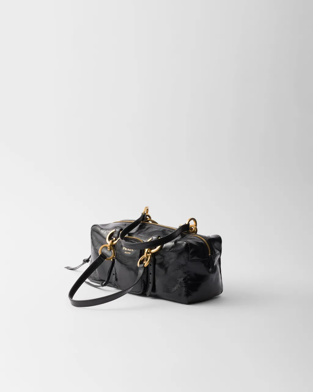 Prada Dangle Medium Leather Top-Handle Bag