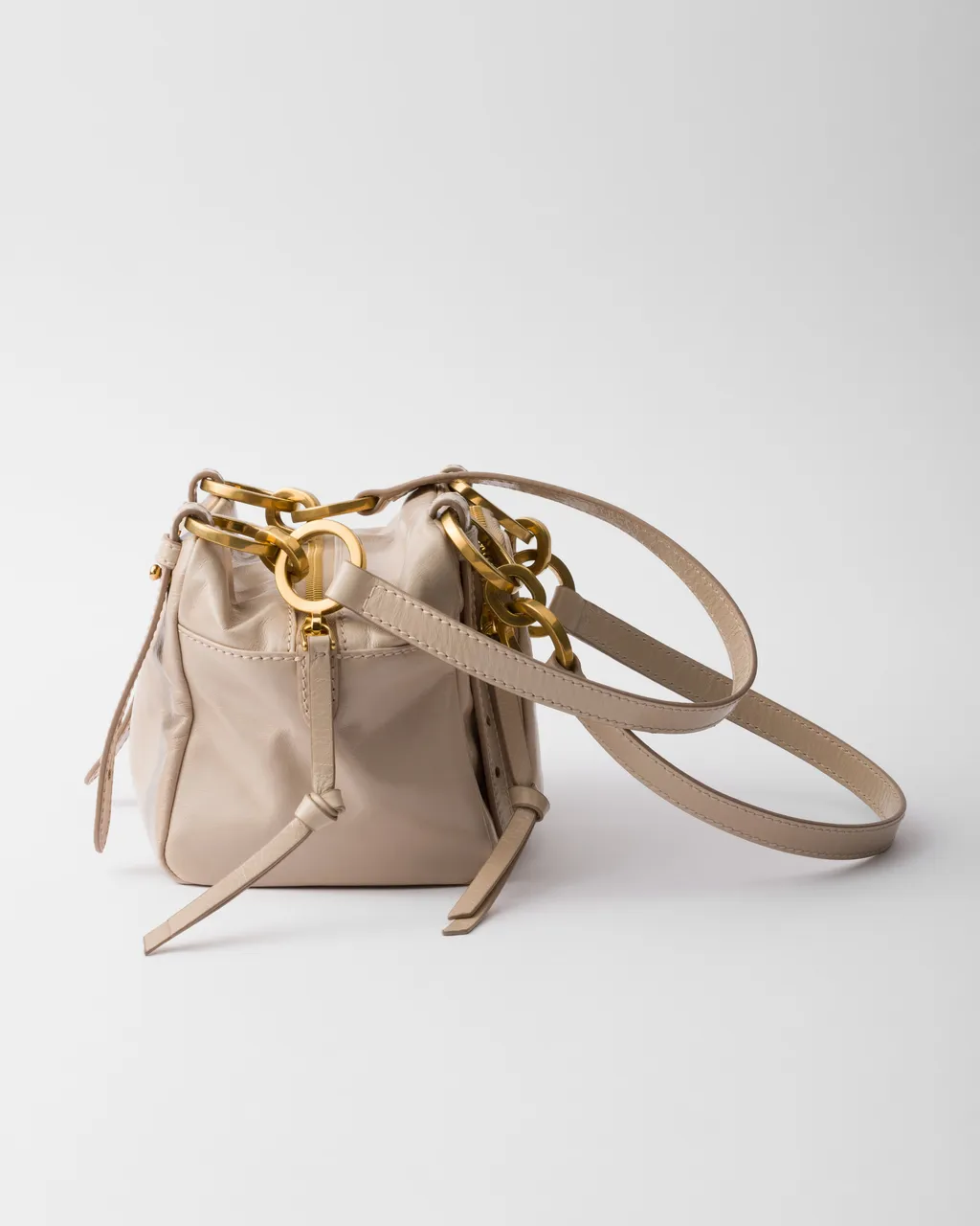 Prada Dangle Leather Top-Handle Mini-Bag