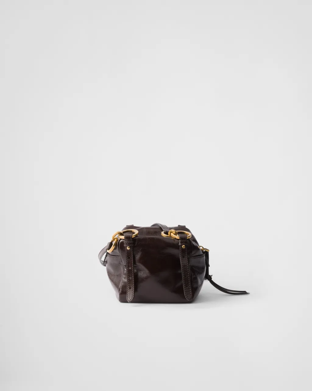 Prada Dangle Leather Top-Handle Mini-Bag