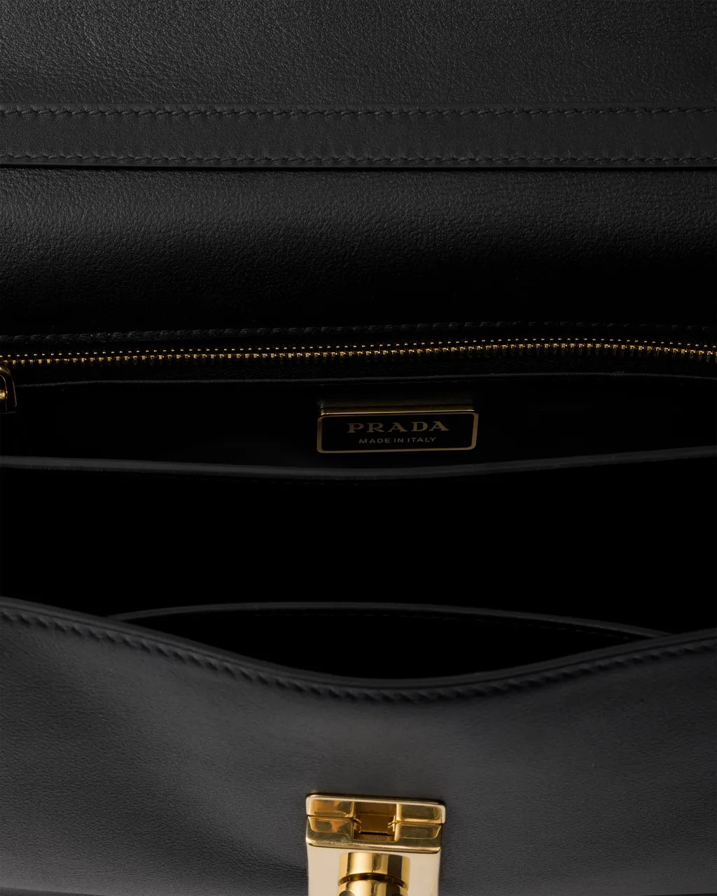 Prada Soft Sound Medium Leather Shoulder Bag