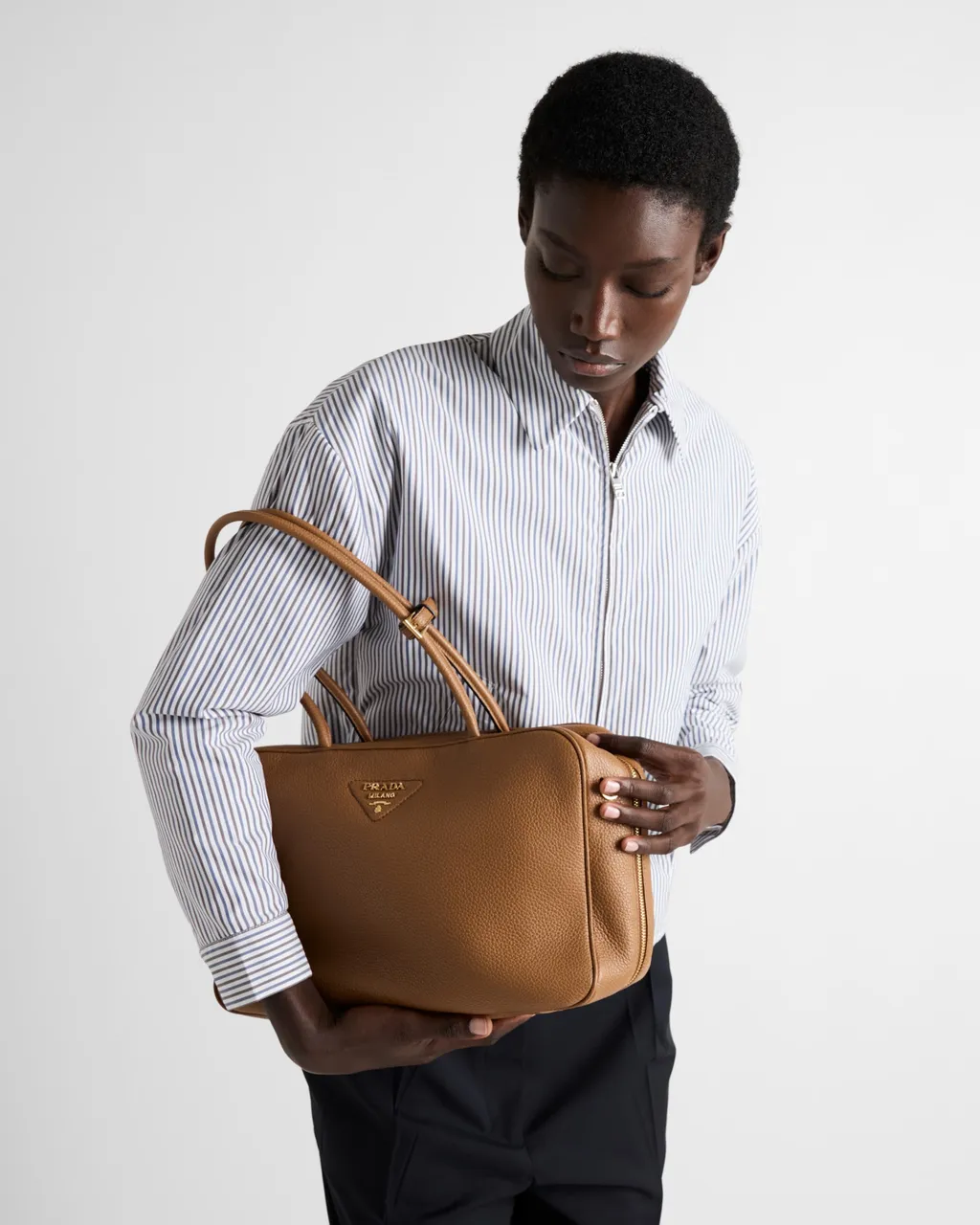 Large Leather Top-Handle Bag