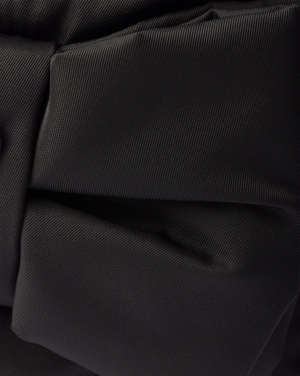 Padded Re-Nylon Mini-Bag With Bow