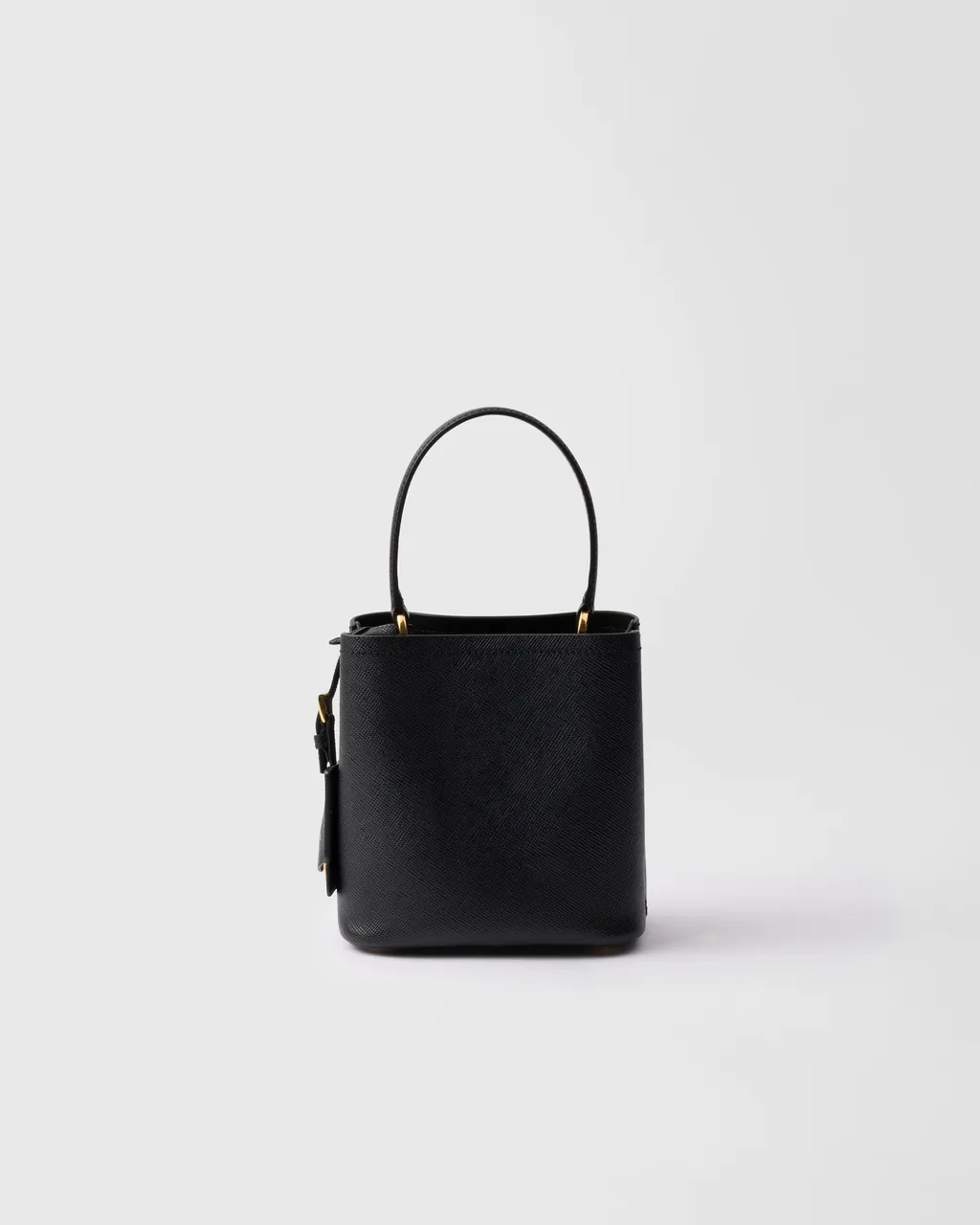 Small Saffiano Leather Prada Panier Bag