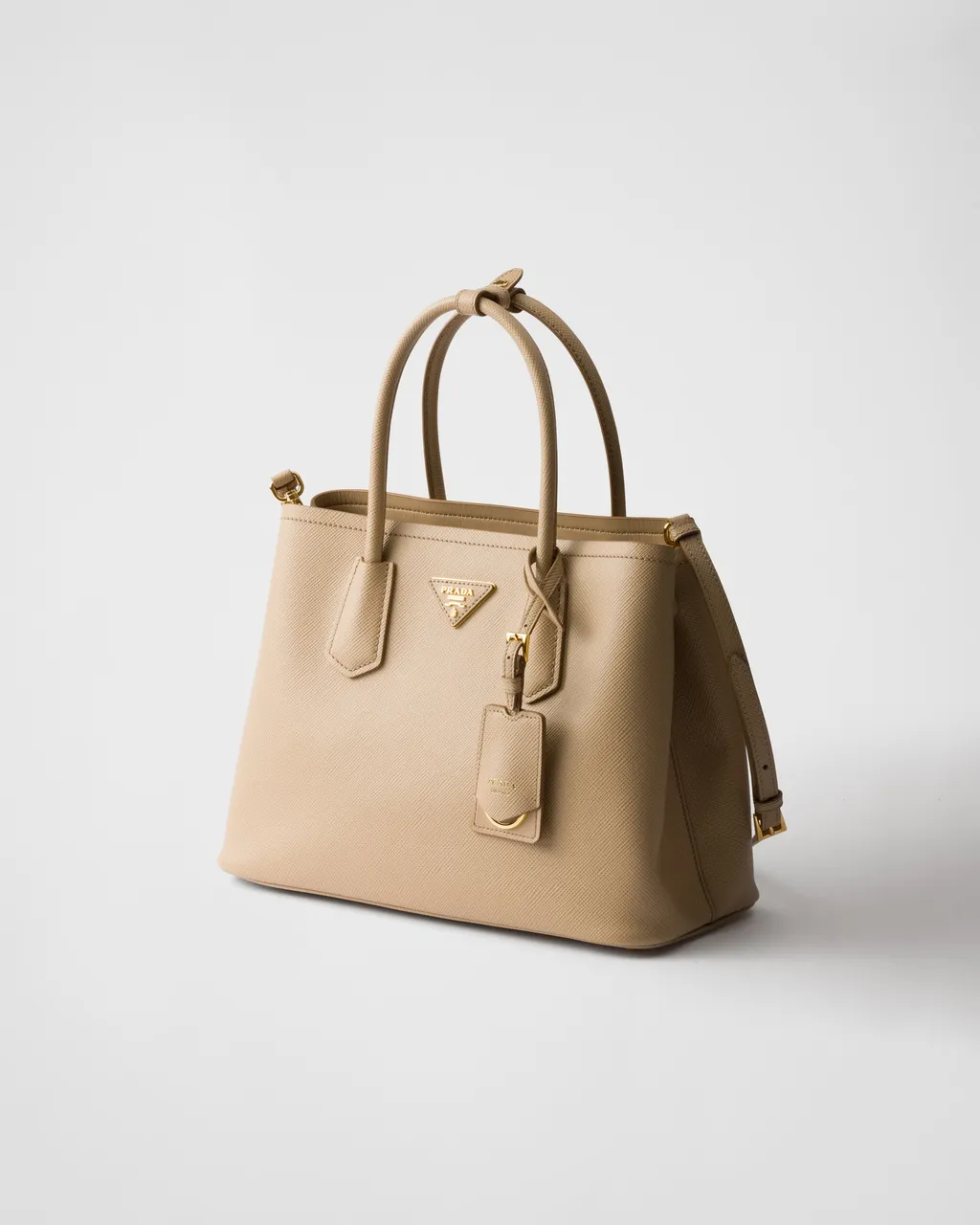 Medium Prada Double Saffiano Leather Bag