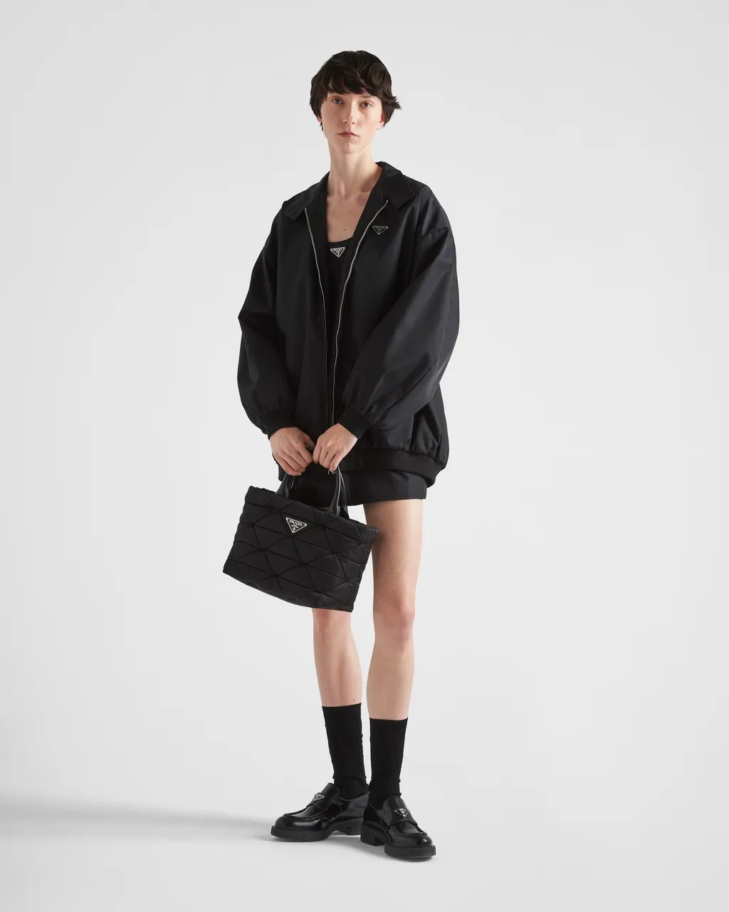 Small Re-Nylon Padded Tote Bag