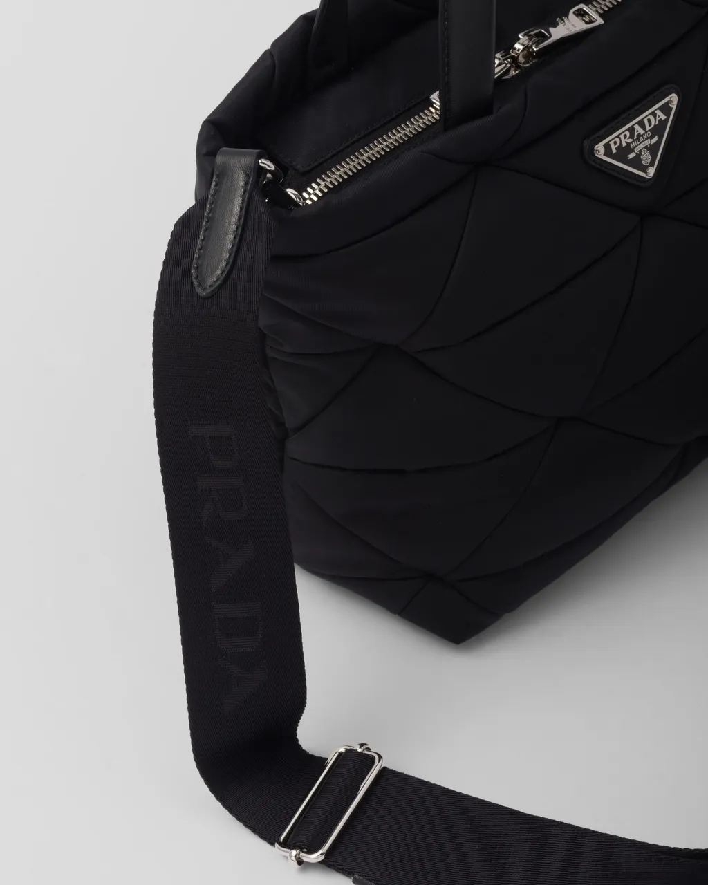 Padded Re-Nylon Tote Bag