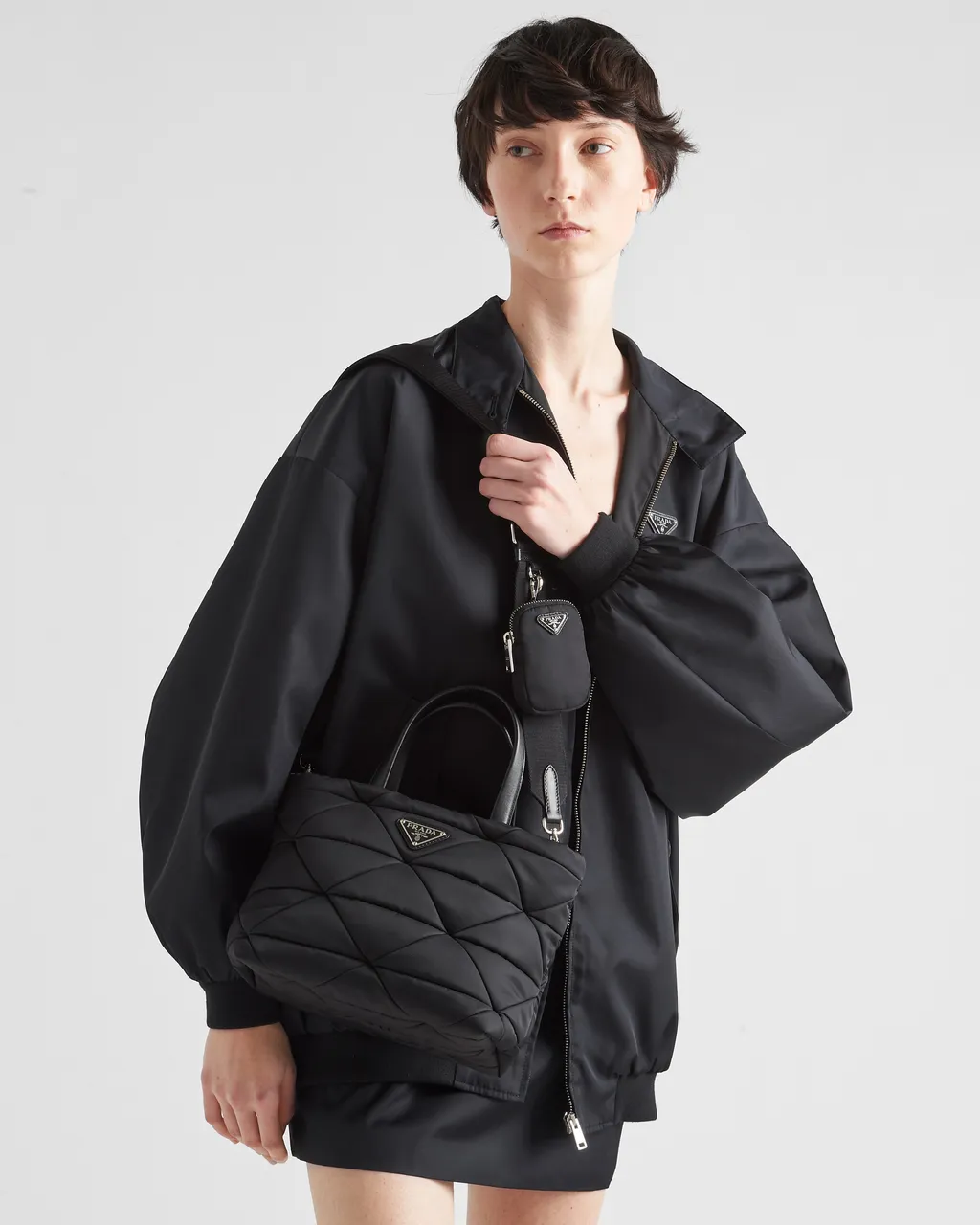 Padded Re-Nylon Tote Bag