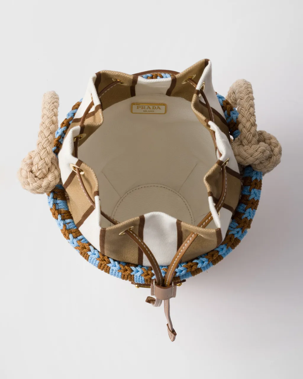 Wicker Mini Bucket Bag