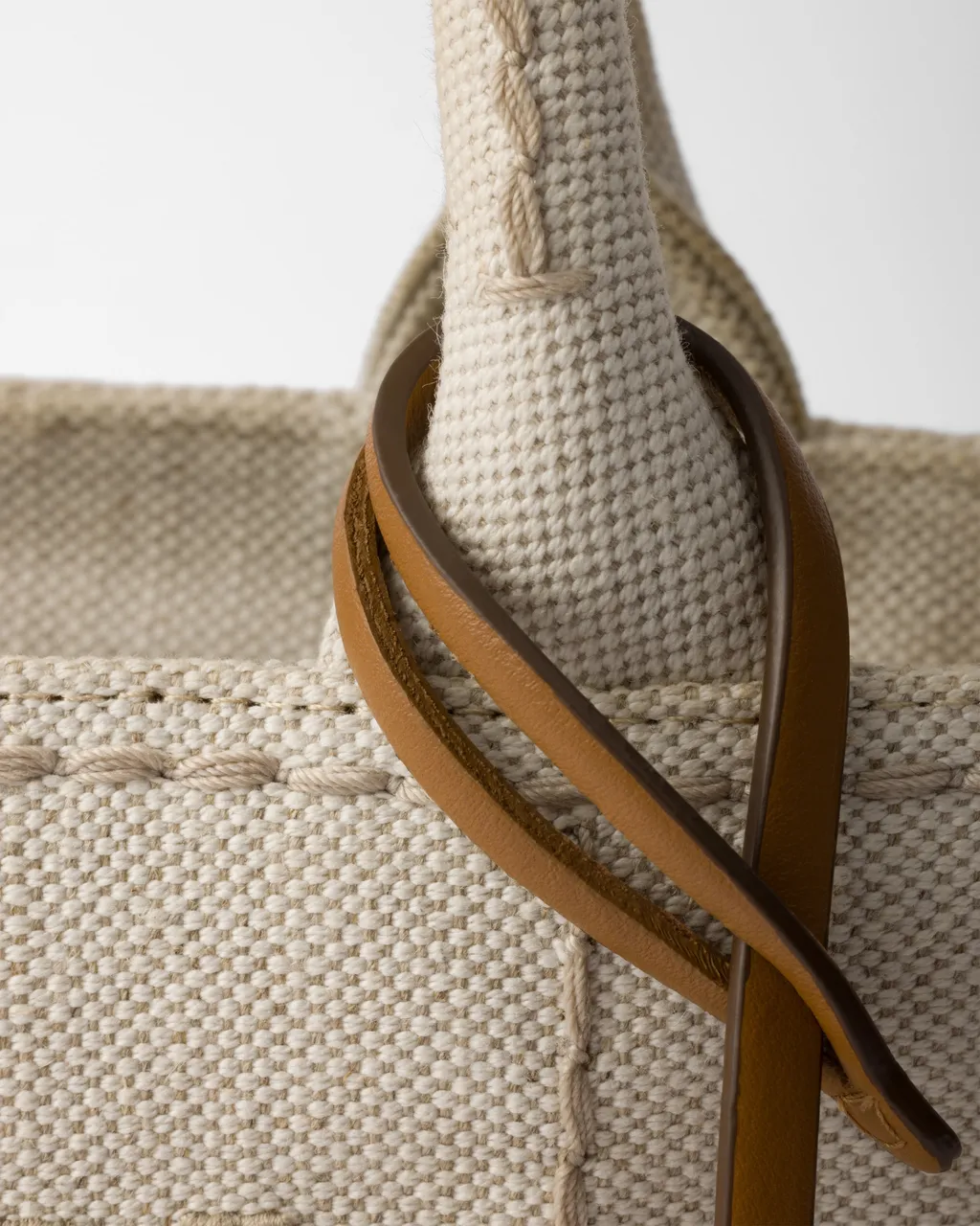Prada JardiniÈRe Linen Blend Mini-Bag
