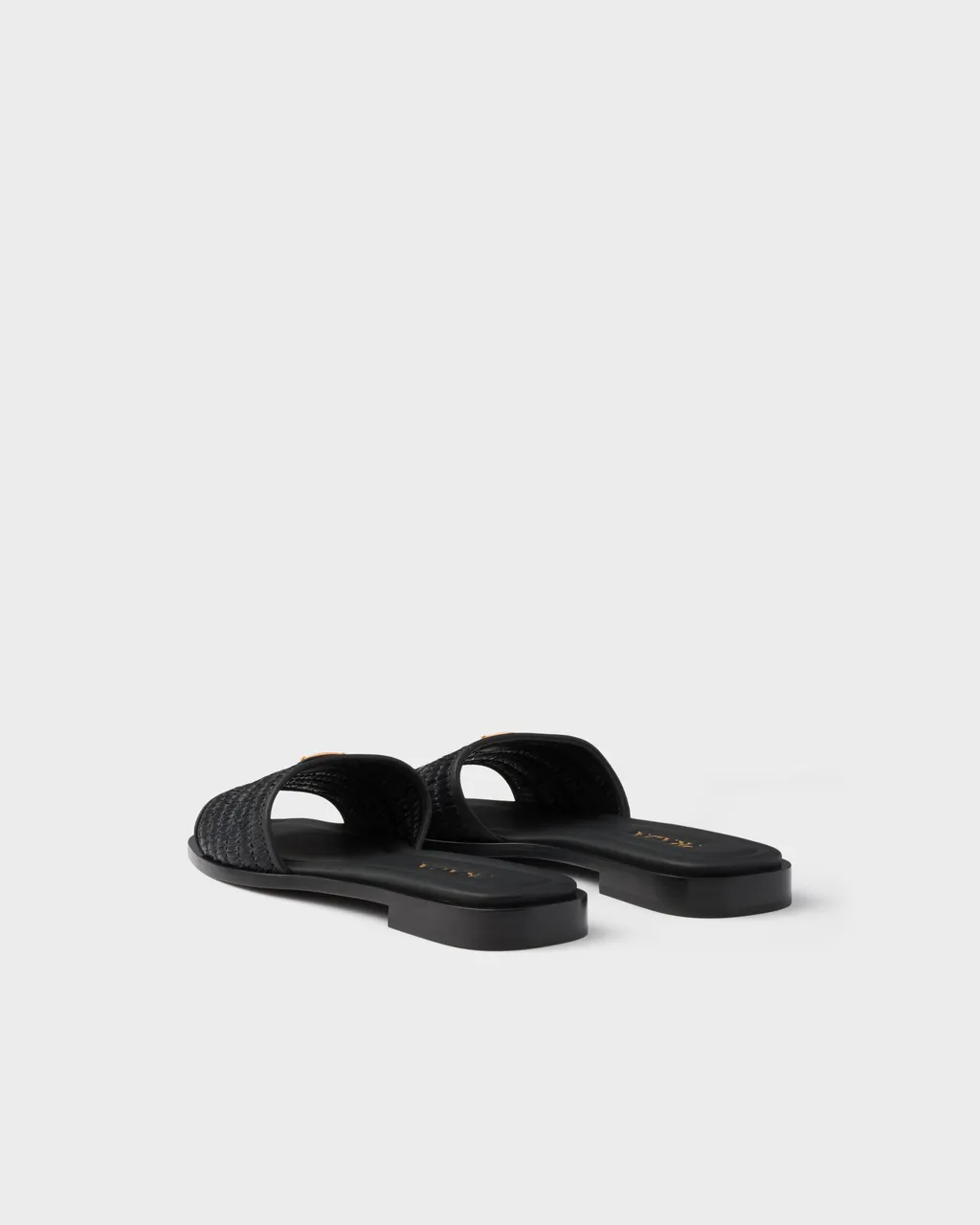 Leather Slides With Crochet Details