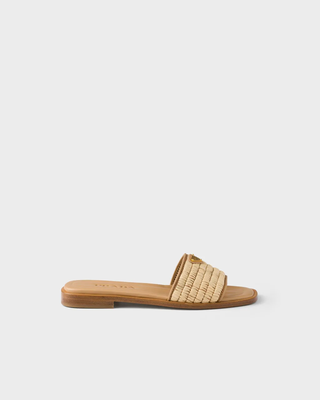 Leather Slides With Crochet Details