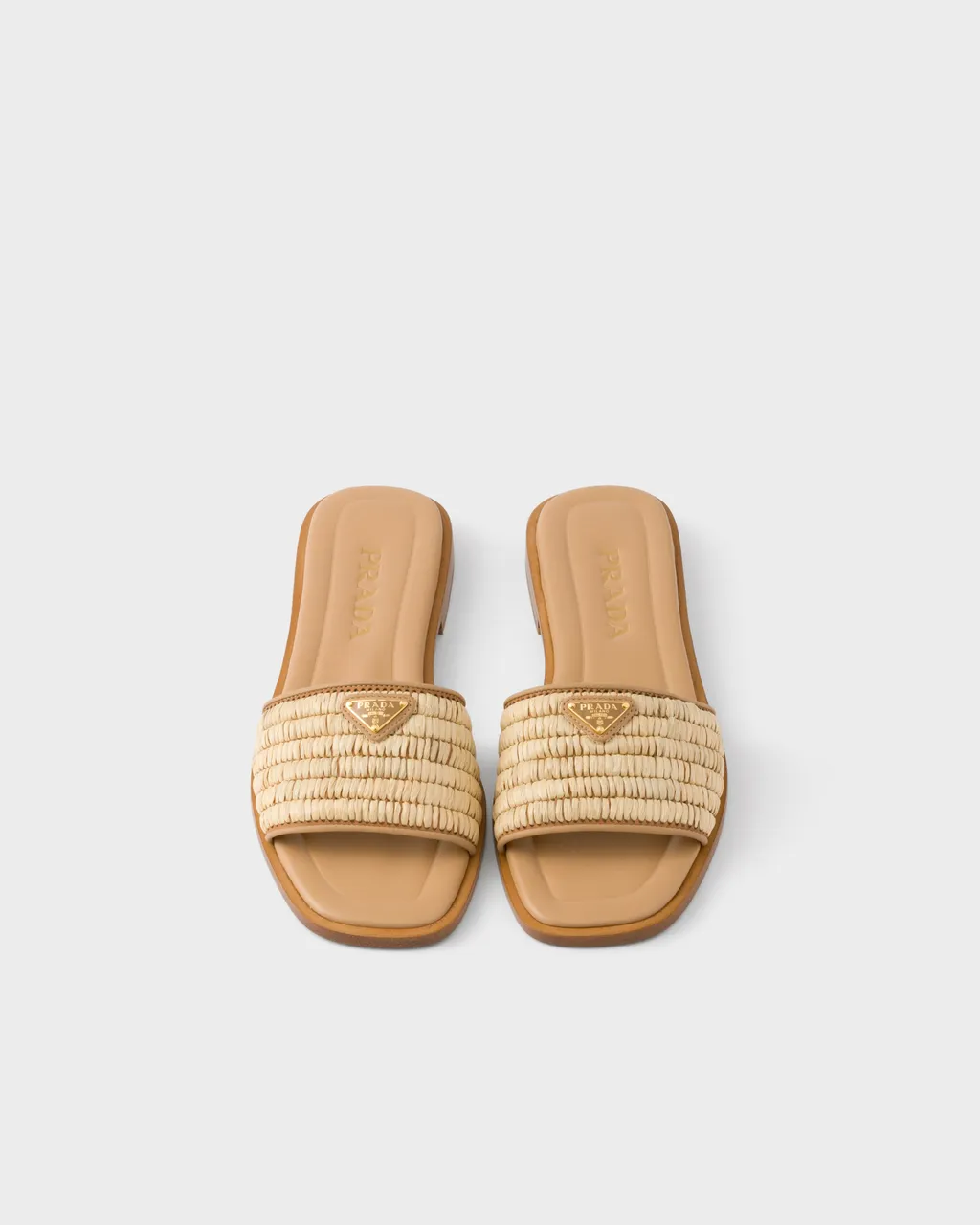 Leather Slides With Crochet Details