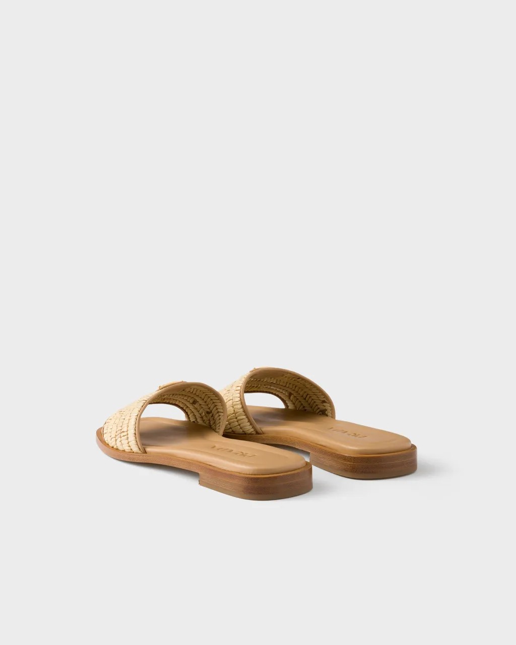 Leather Slides With Crochet Details
