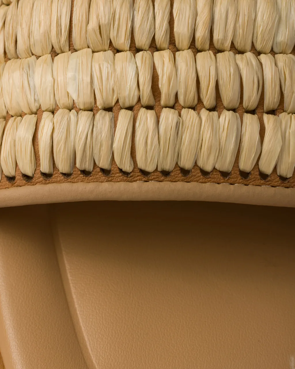 Leather Slides With Crochet Details