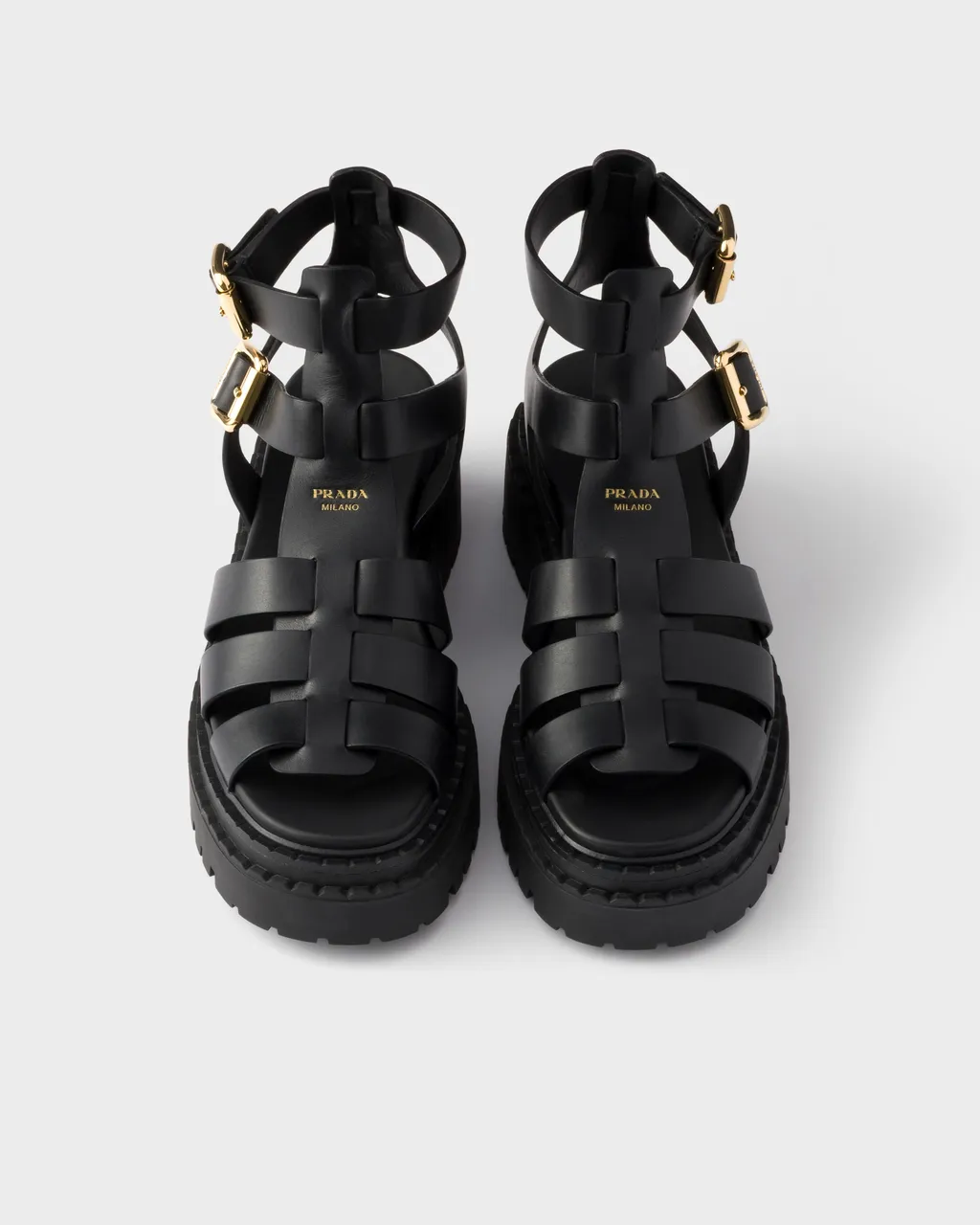 Leather Sandals With Ankle Straps