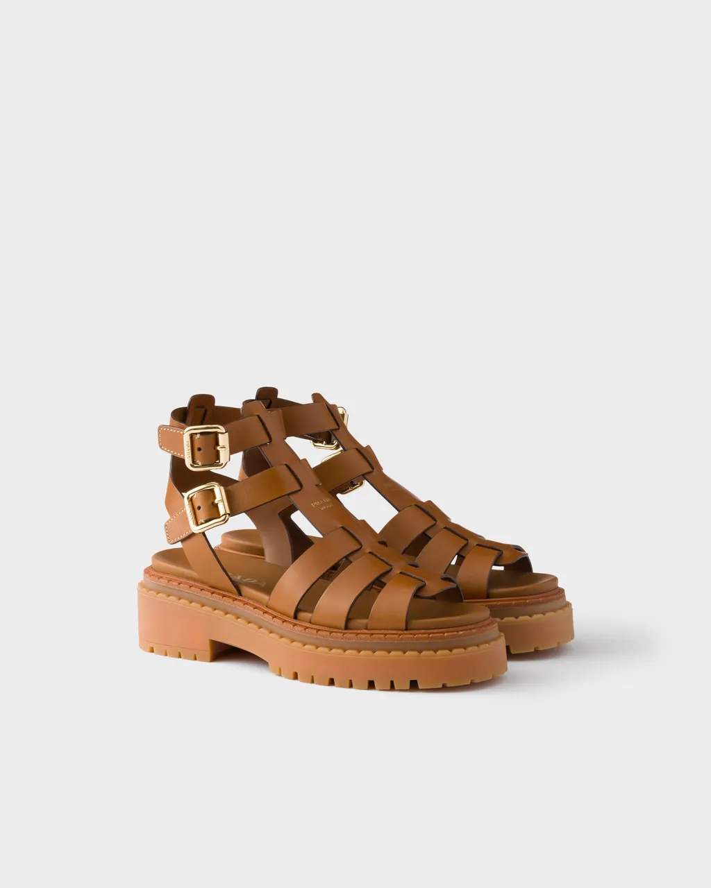 Leather Sandals With Ankle Straps