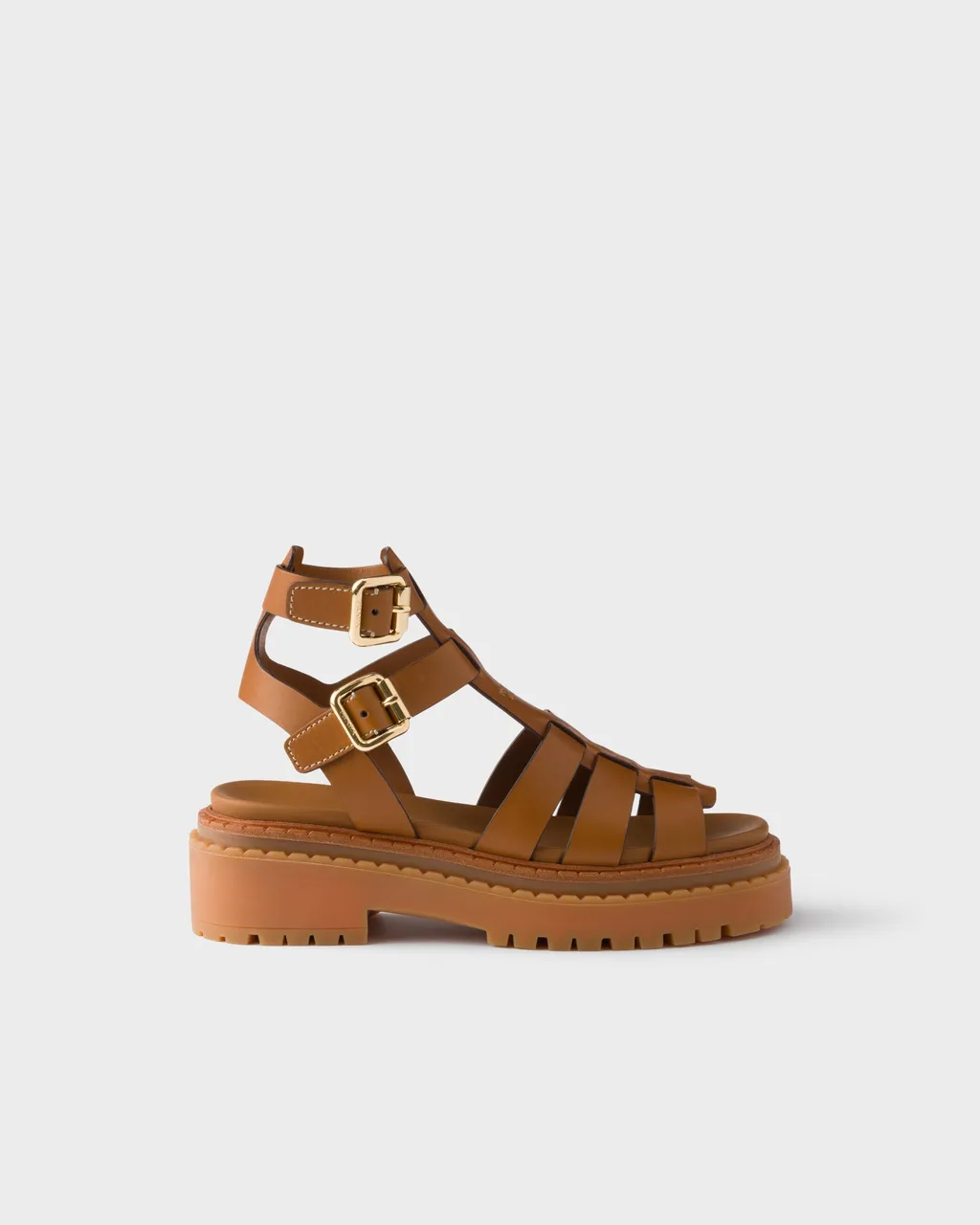 Leather Sandals With Ankle Straps