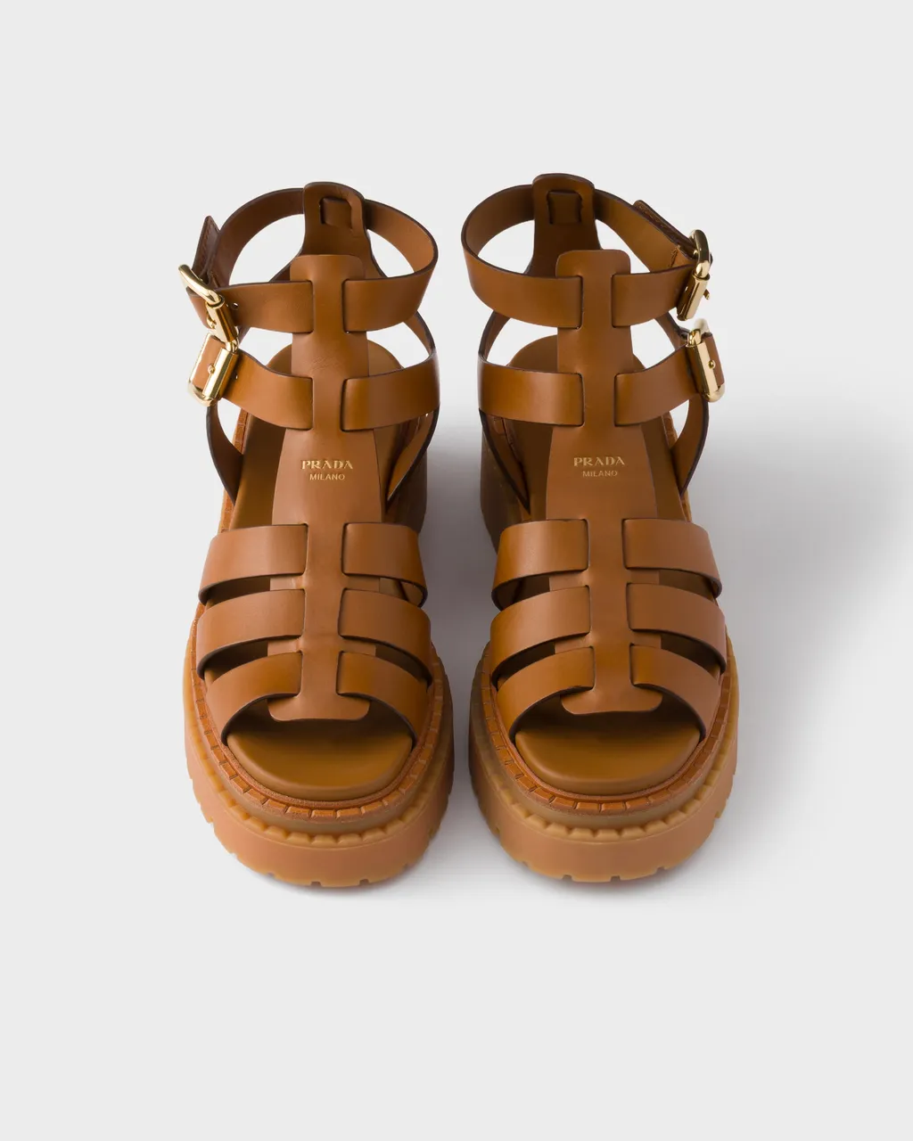 Leather Sandals With Ankle Straps