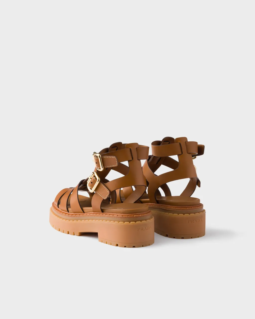 Leather Sandals With Ankle Straps
