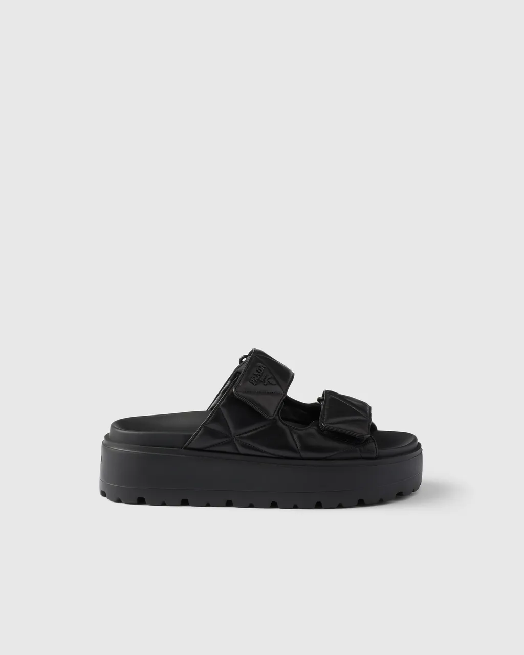 Padded Nappa Leather Slides