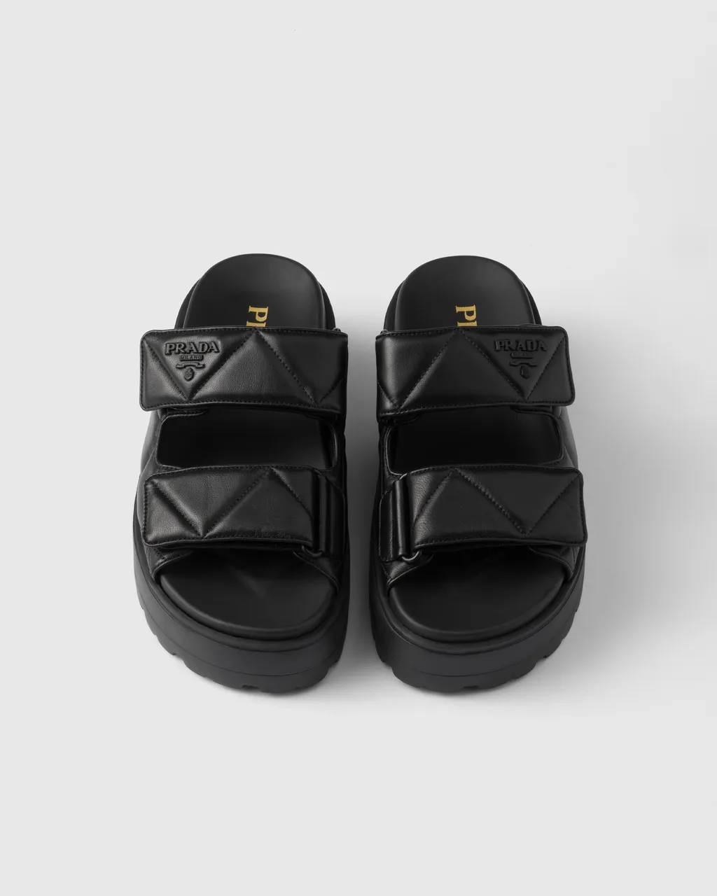 Padded Nappa Leather Slides