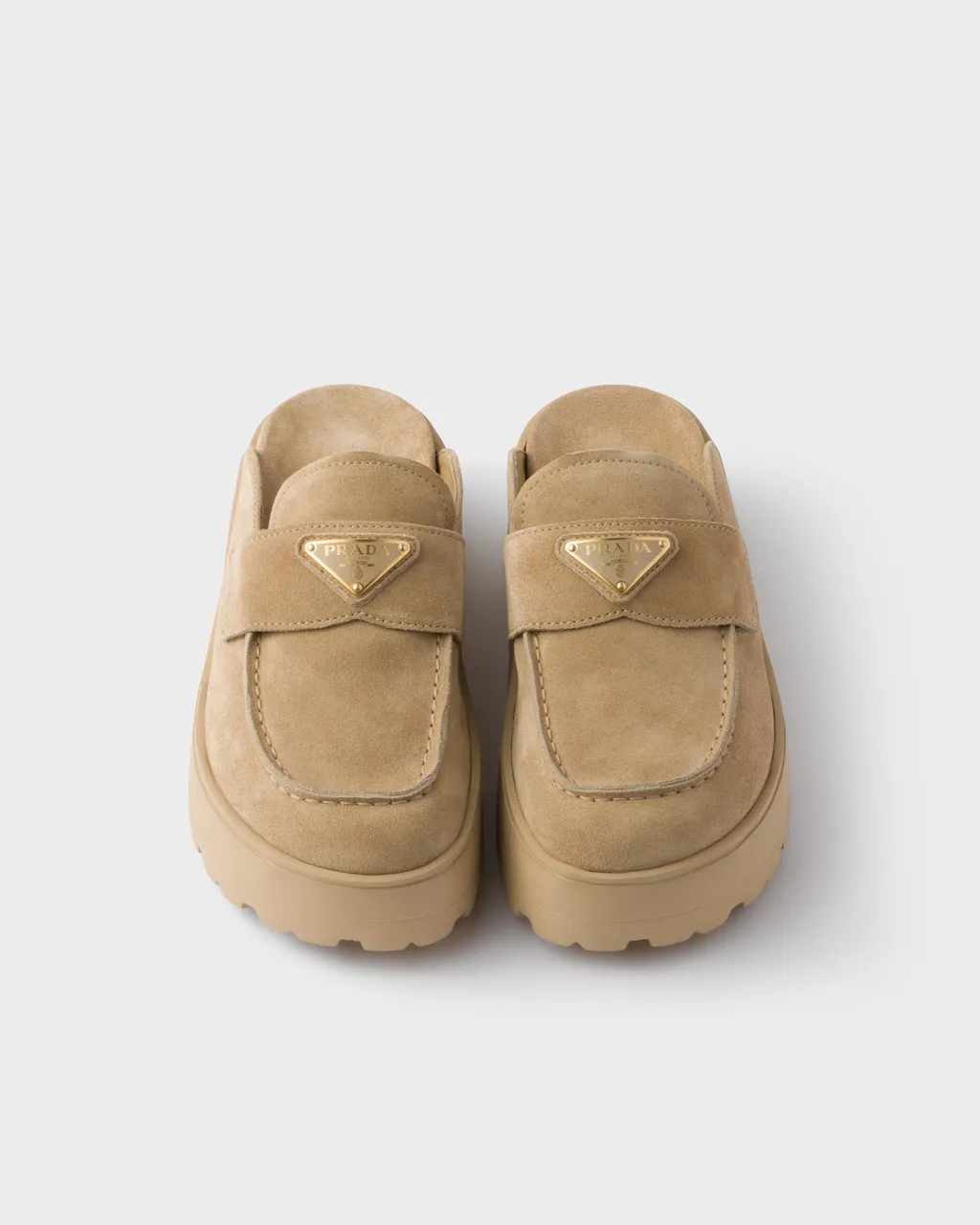 Suede Flatform Mules