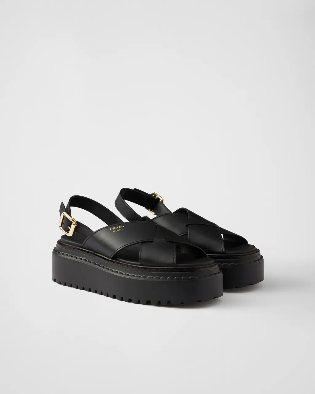 Leather Crisscross Sandals