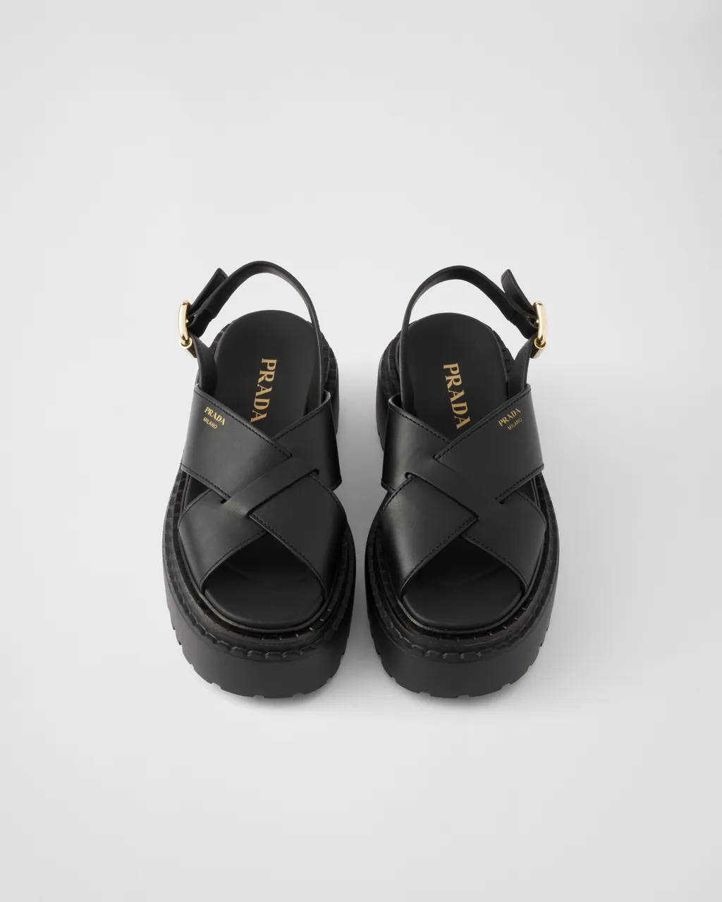 Leather Crisscross Sandals