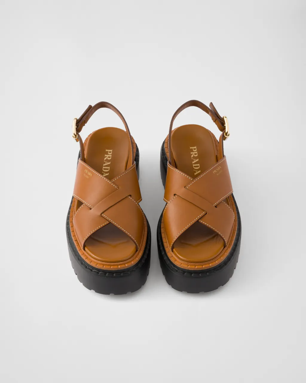 Leather Crisscross Sandals