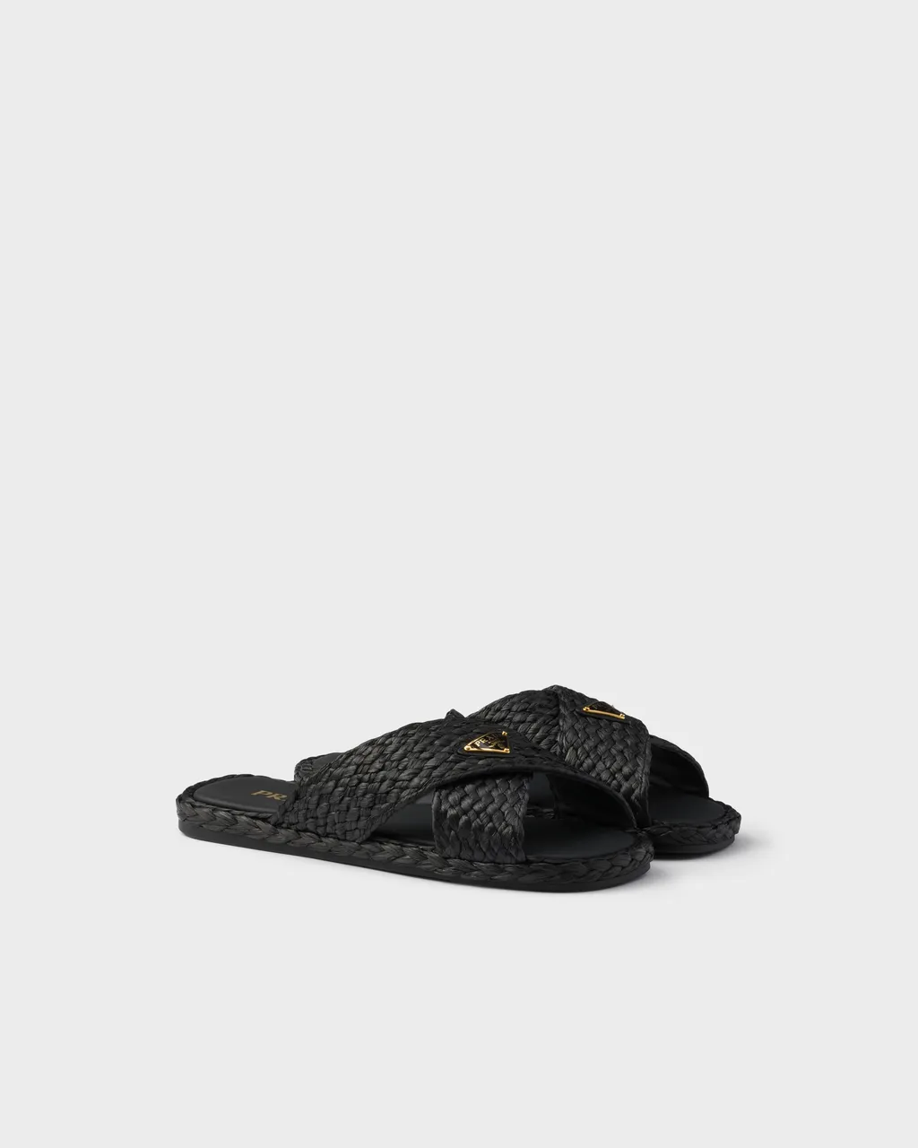 Raffia Crisscross Slides