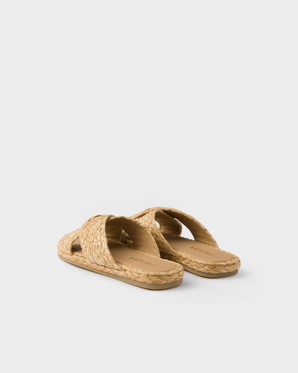 Raffia Crisscross Slides