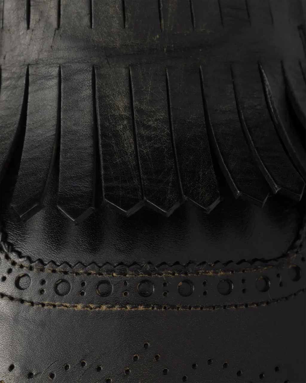 Shuffle Fringed Leather Mules