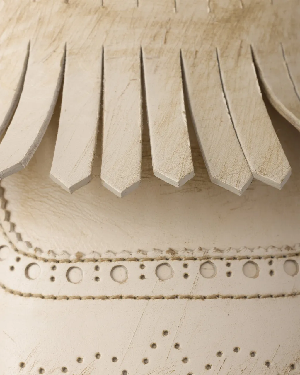 Shuffle Fringed Leather Mules