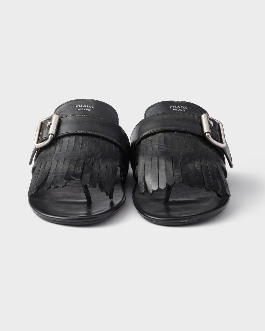 Shuffle Leather Thong Sandals