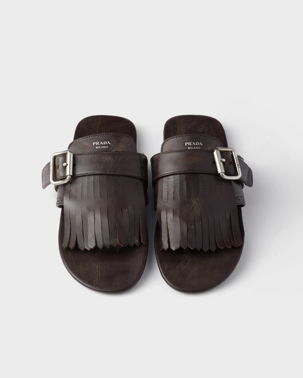 Shuffle Leather Thong Sandals