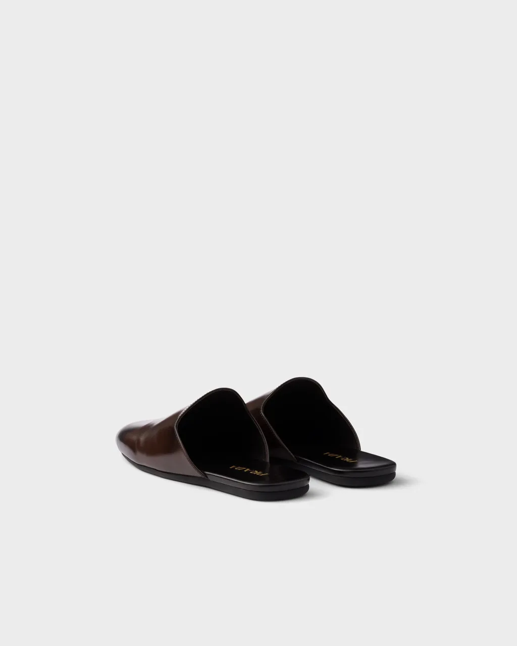 Brushed Leather Mules