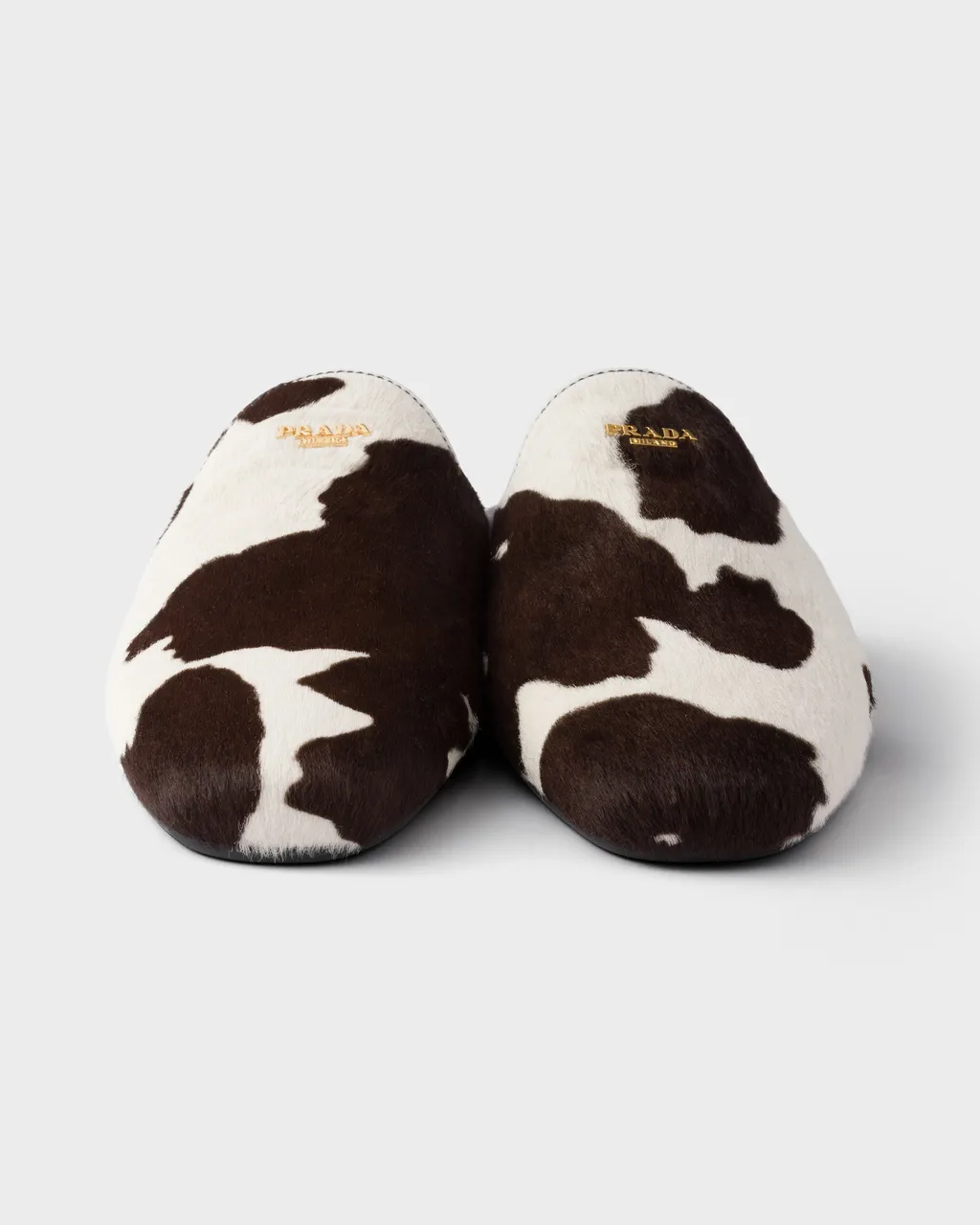 Printed Leather Mules