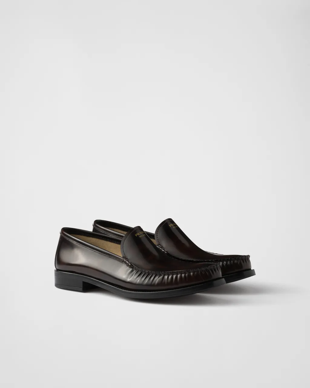 Brushed Leather Loafers
