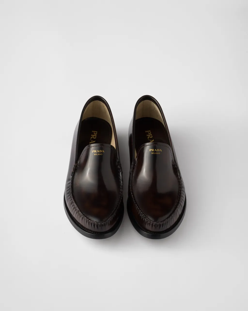 Brushed Leather Loafers