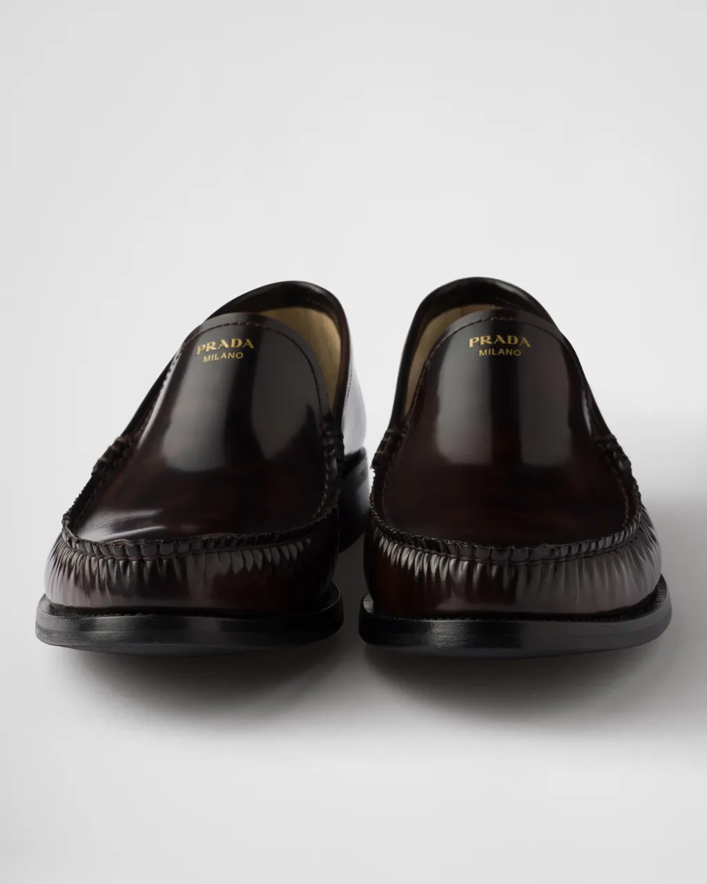 Brushed Leather Loafers