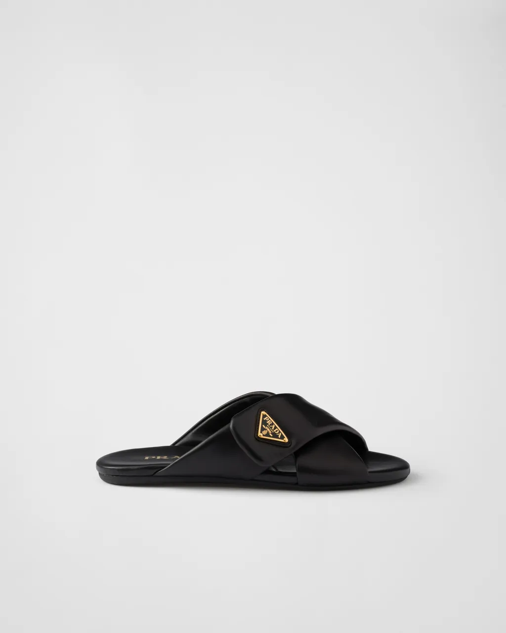 Padded Nappa Leather Slides