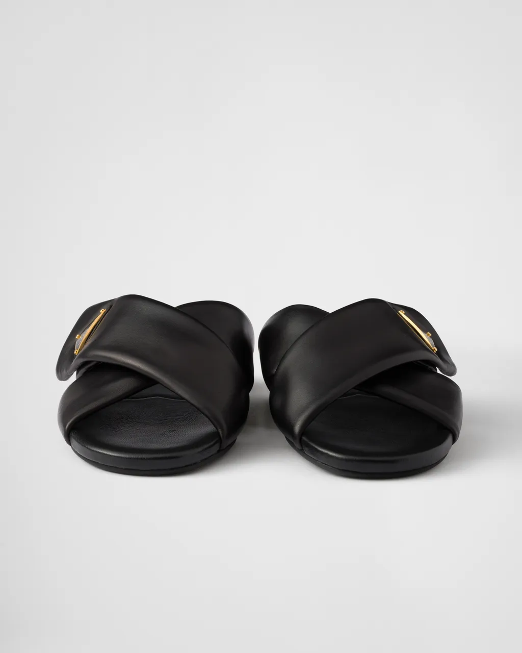 Padded Nappa Leather Slides