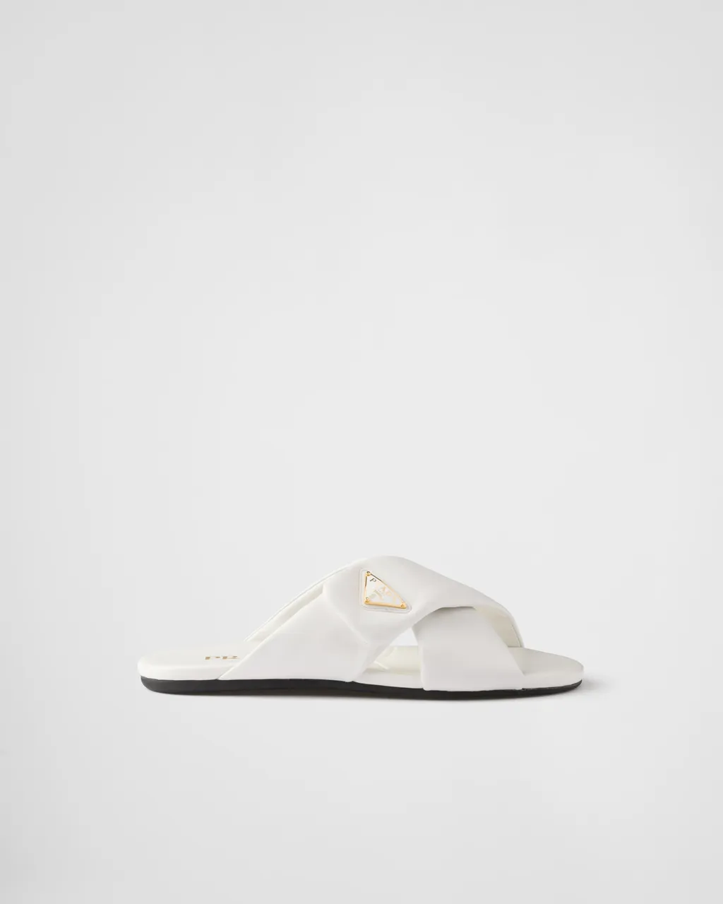 Padded Nappa Leather Slides