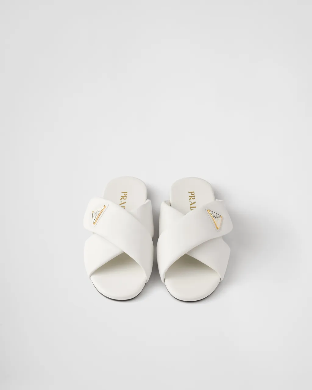 Padded Nappa Leather Slides