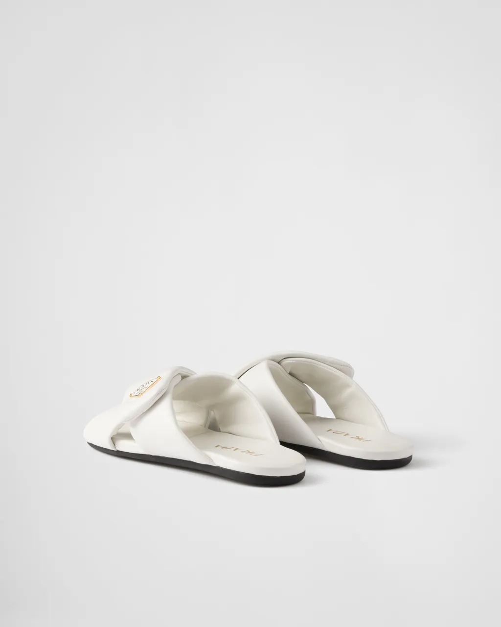 Padded Nappa Leather Slides