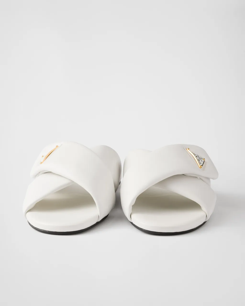 Padded Nappa Leather Slides