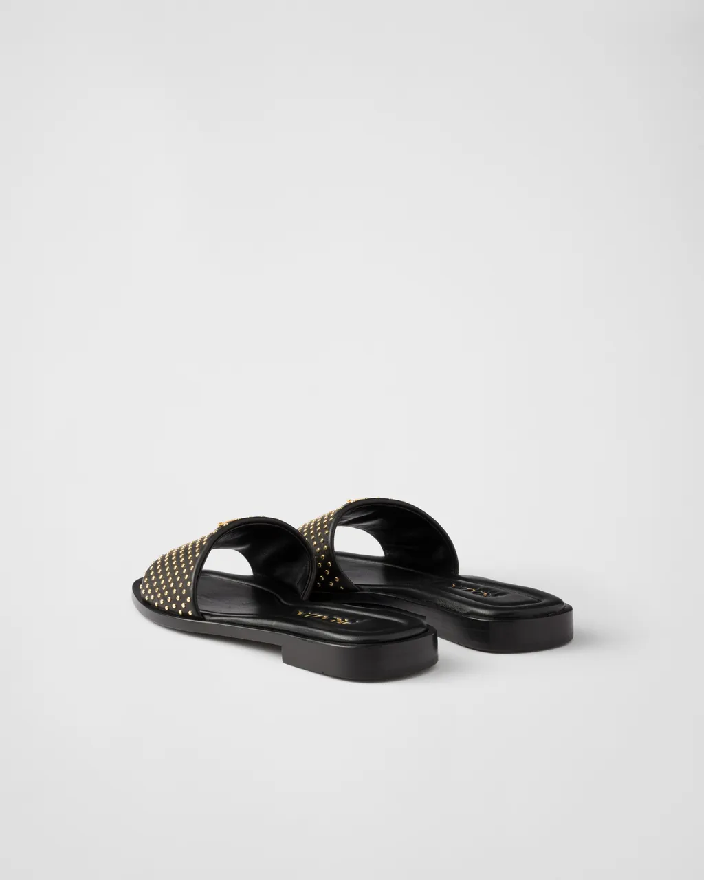 Nappa Leather Slides With Studs