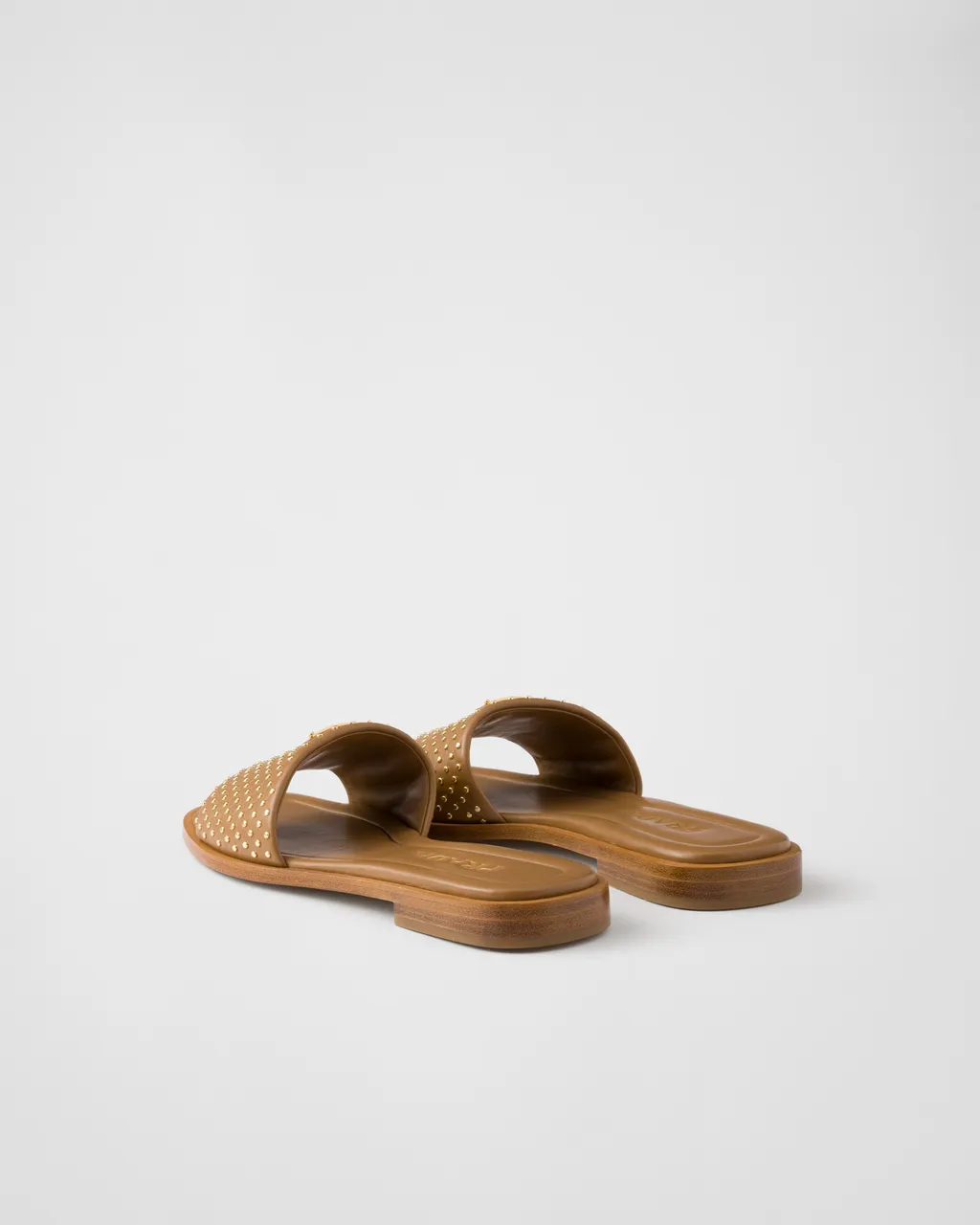 Nappa Leather Slides With Studs