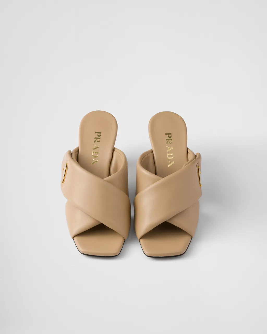 Padded Nappa Leather Sandals